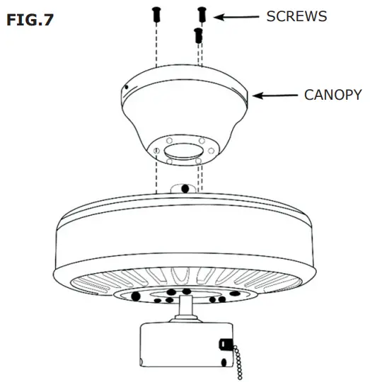 V-TAC VT-6056-4 Decorative Ceiling Fans - FIG. 7