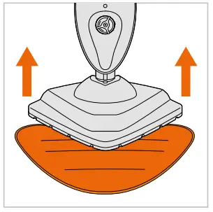 vax S85-CM Steam Clean Multi Steam Cleaner - corner of the pad