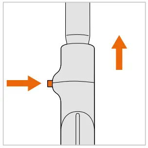 vax S85-CM Steam Clean Multi Steam Cleaner - handle release