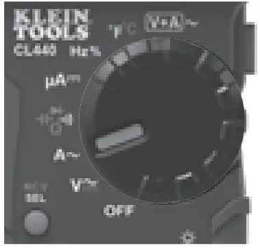 KLEIN TOOLS CL440 HVAC Clamp Meter -CURRENT1