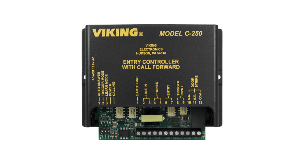 Viking Entry Phone Controller With Call Forwarding C-250 Instruction Manual Viking Entry Phone Controller With Call Forwarding C-250 Instruction Manual