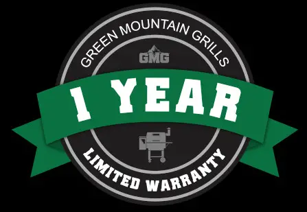 GREEN MOUNTAIN GRILL - 1 Year Warranty