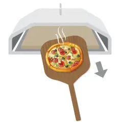 GREEN MOUNTAIN GRILL GMG-4026 Wood-Fired - Inserting The Pizza 3