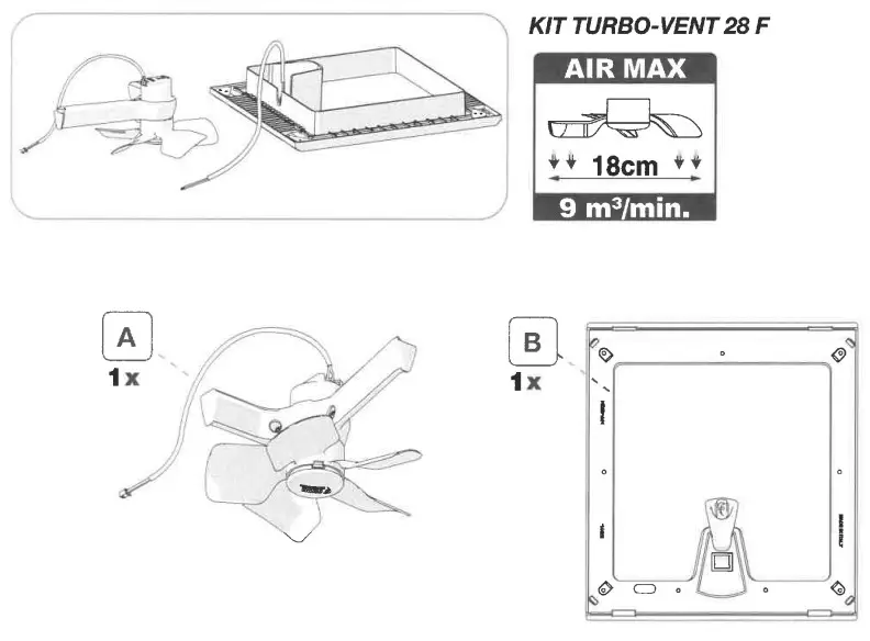 FIAMMA FRA206299 Kit Turbo Vent 28 F-2
