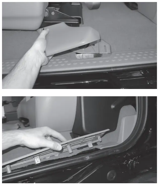 MTX Audio F250X00BK20A-TN Ford F-350 Super Cab Vehicle Specific Subwoofer Enclosure Owner's - Using furnished