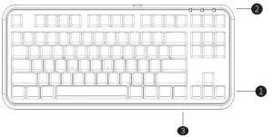 micronics WK-3 Mechanical Keyboard - wk KEYBOARD X 1