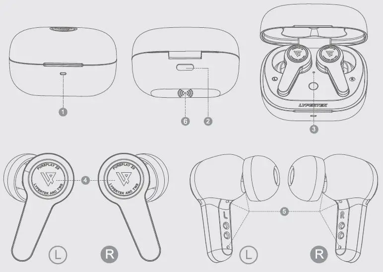 LYPERTEK LPT04 Hybrid ANC TWS Earbuds fig5