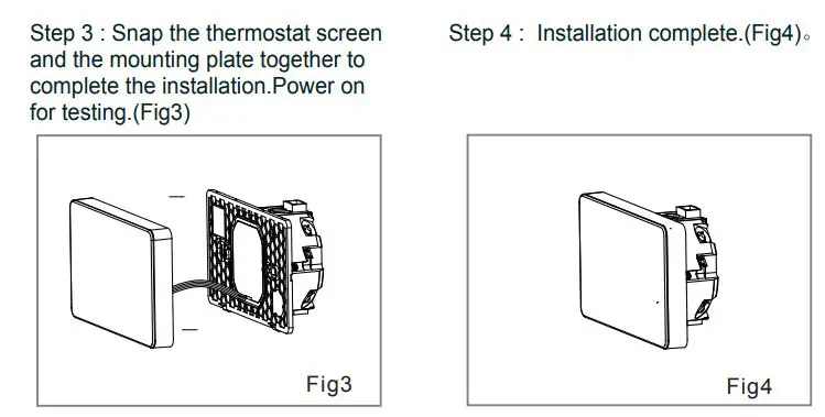 tuya BHT-005 Wifi Heating Thermostat User Manual - Fig 3,4