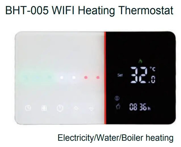 tuya BHT-005 Wifi Heating Thermostat User Manual