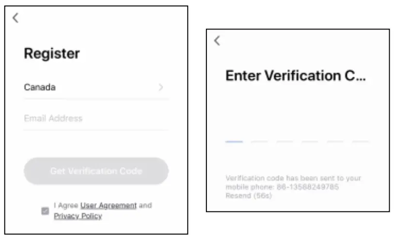 MEARI Bullet 8S IP Camera - Registration process 1