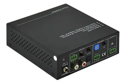 KanexPro AP2DBL Mini Audio Amplifier with Mic Mixer