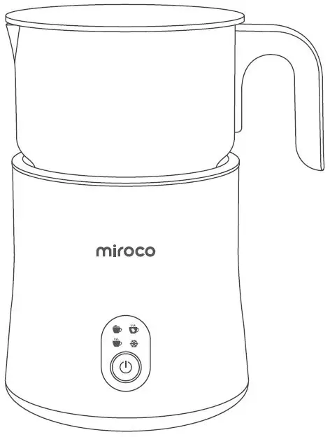 miroco MI-MF005 Milk Frother 4 in 1 Automatic Stainless Steel Milk Steamer product