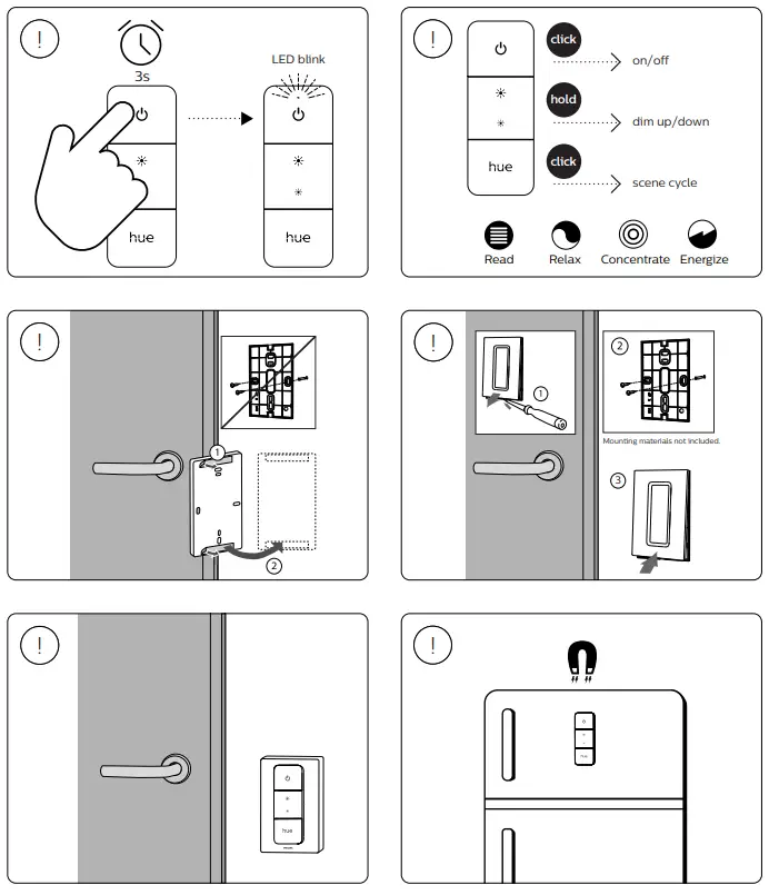 PHILIPS 33939 Hue LED Panel Light Aurelle - fig 7