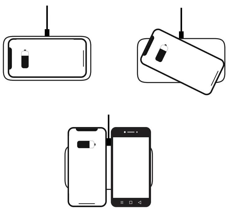 Wireless Chargers FT06-PD 5 Coil Wireless Charger - charged