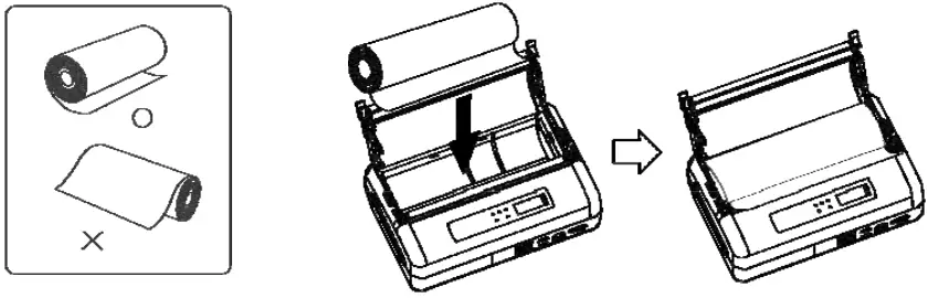 Woosim Systems WSP W40 4 Inch Mobile Printer - paper