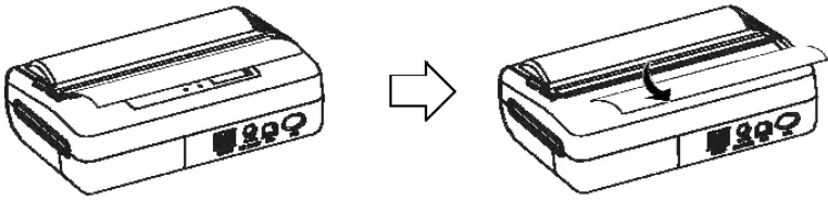 Woosim Systems WSP W40 4 Inch Mobile Printer - tear bar