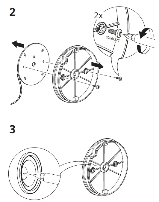 IKEA 604.898.13 KABOMBA LED Ceiling Lamp Fig3