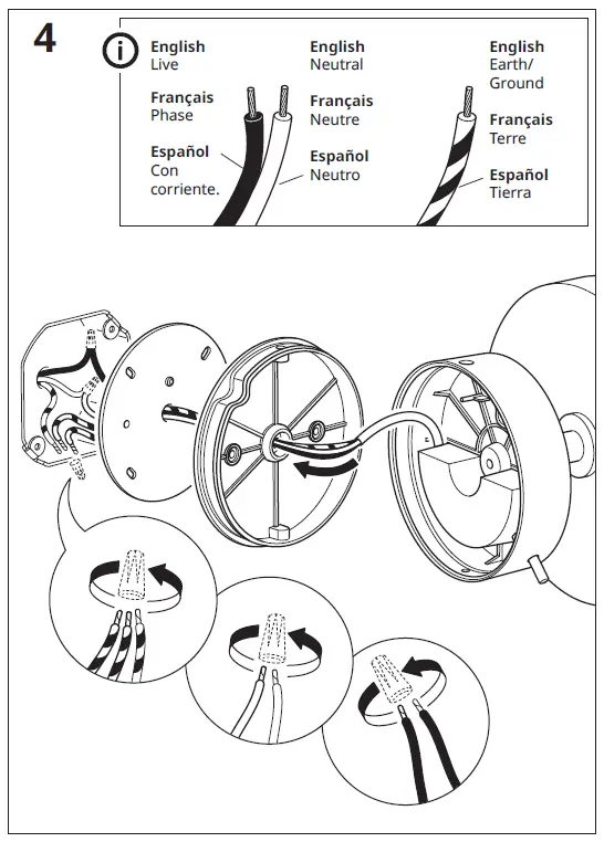 IKEA 604.898.13 KABOMBA LED Ceiling Lamp Fig4v