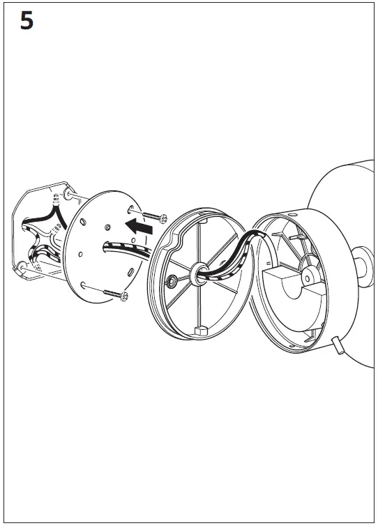 IKEA 604.898.13 KABOMBA LED Ceiling Lamp Fig5