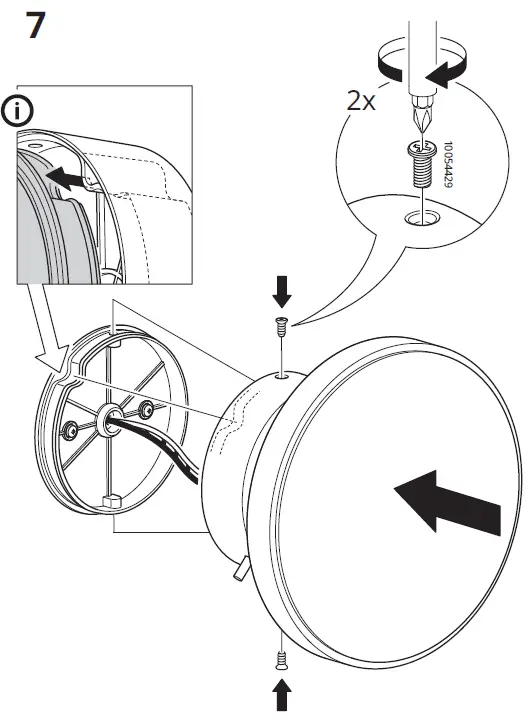 IKEA 604.898.13 KABOMBA LED Ceiling Lamp Fig7