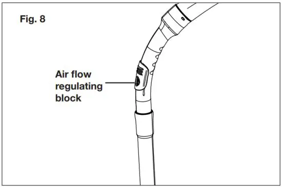 SUNJOE SWD5000 Dry Vacuum - Air Flow Regulating Block