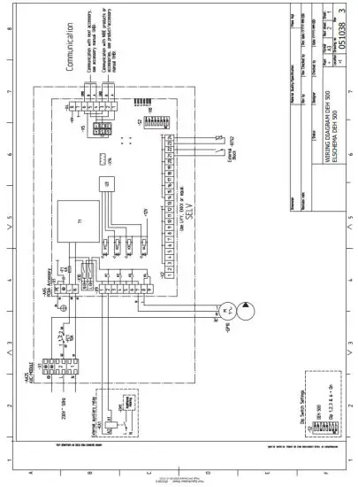 NIBE DEH 500 Docking Kit External Additional Heat - WIRING DIAGRAM 1