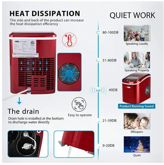 VIVOHOME Electric Automatic Home Ice Maker