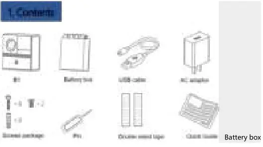 Laxihub Indoor Smart Wi-Fi Video Doorbell - Contents