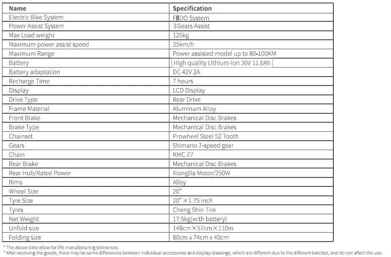 Fiido D21-Folding-With-Torque-Sensor-Electric-Bike-fig 8