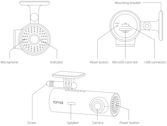 70mai M300 Dash Camera - Fig