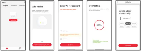Pairing APP to Heater