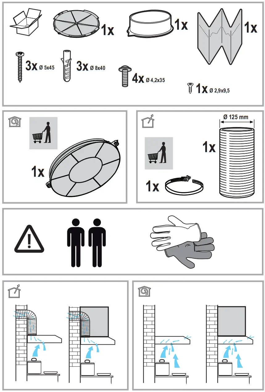 Bauknecht DC5460 wall Hood - fig 2