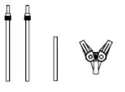 weasy Basic Clothes Drying Function User Guide - Take the aluminium tube and rotating rod out