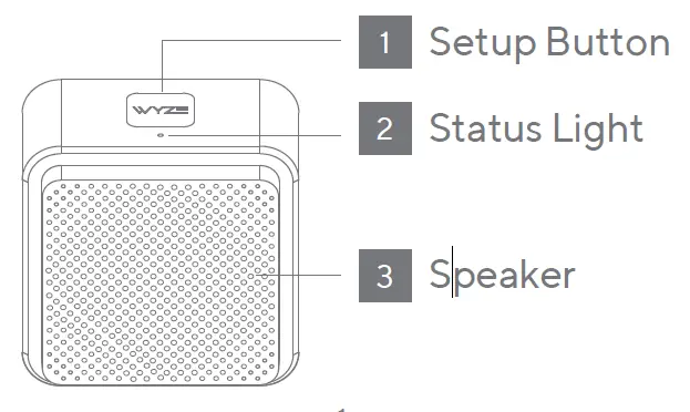 WYZE WDBC1-KSZP01 Chime Video Doorbell fig 1