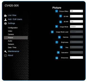 Marshall-CV420-30X-Compact-4K60-30X-Zoom-Camera-12GSDI-HDMI,-and-IP-(HEVC)-fig-20