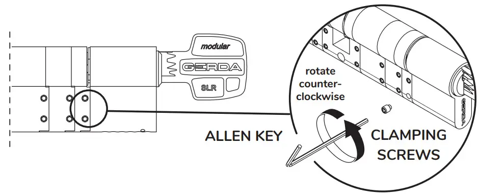 tedee 21100010 Gerda SLR Modular Cylinder - ADJUST your cylinder