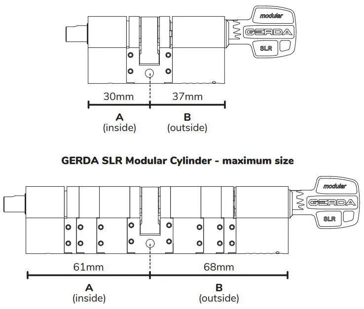 tedee 21100010 Gerda SLR Modular Cylinder - GERDA SLR Modular Cylinder