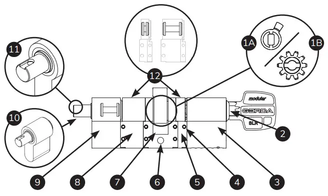 tedee 21100010 Gerda SLR Modular Cylinder - box