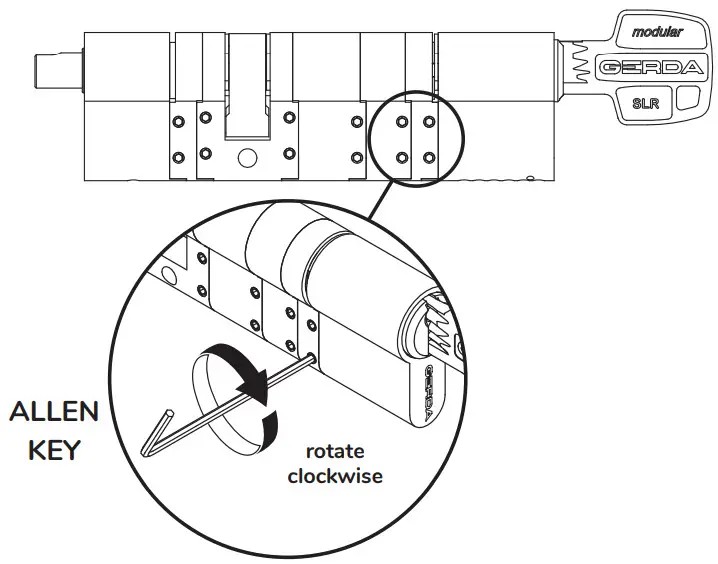 tedee 21100010 Gerda SLR Modular Cylinder - clamping s