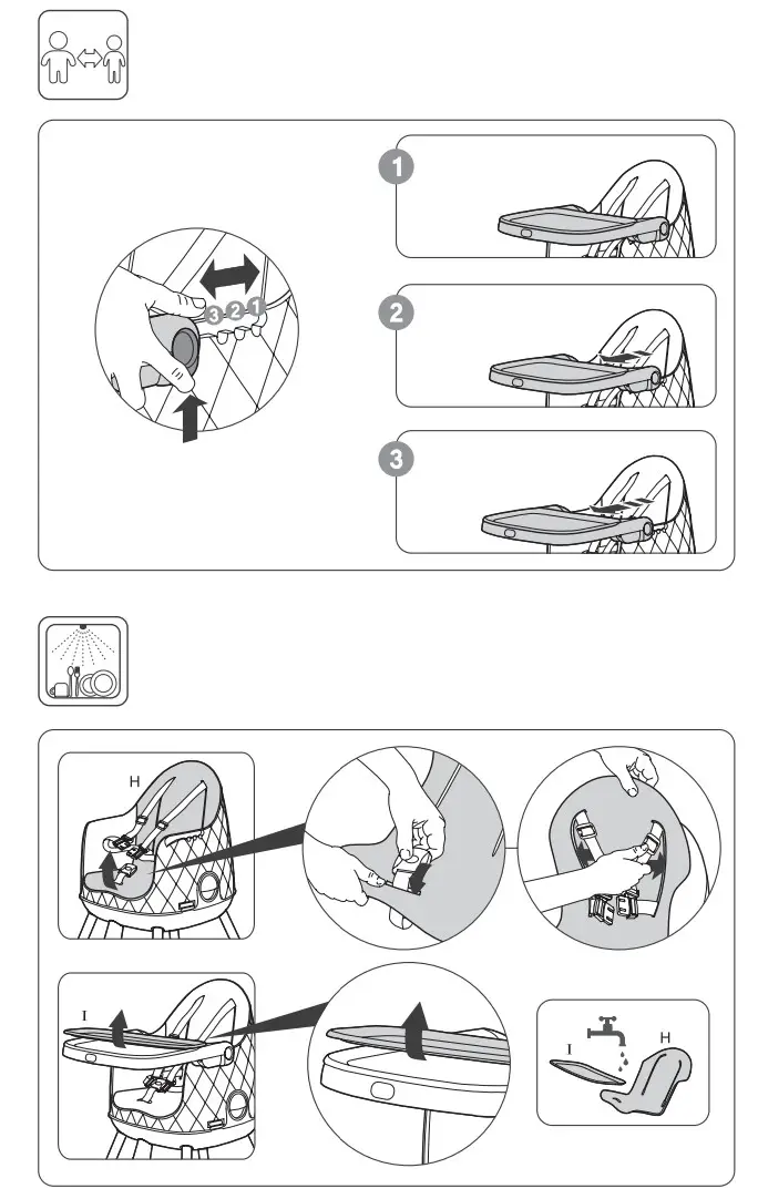KeTeR MULTI DINE 3 in 1 Easy Pack High Chair - FIG 13