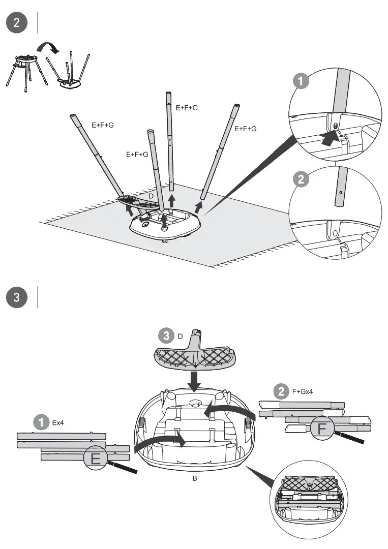 KeTeR MULTI DINE 3 in 1 Easy Pack High Chair - FIG 4