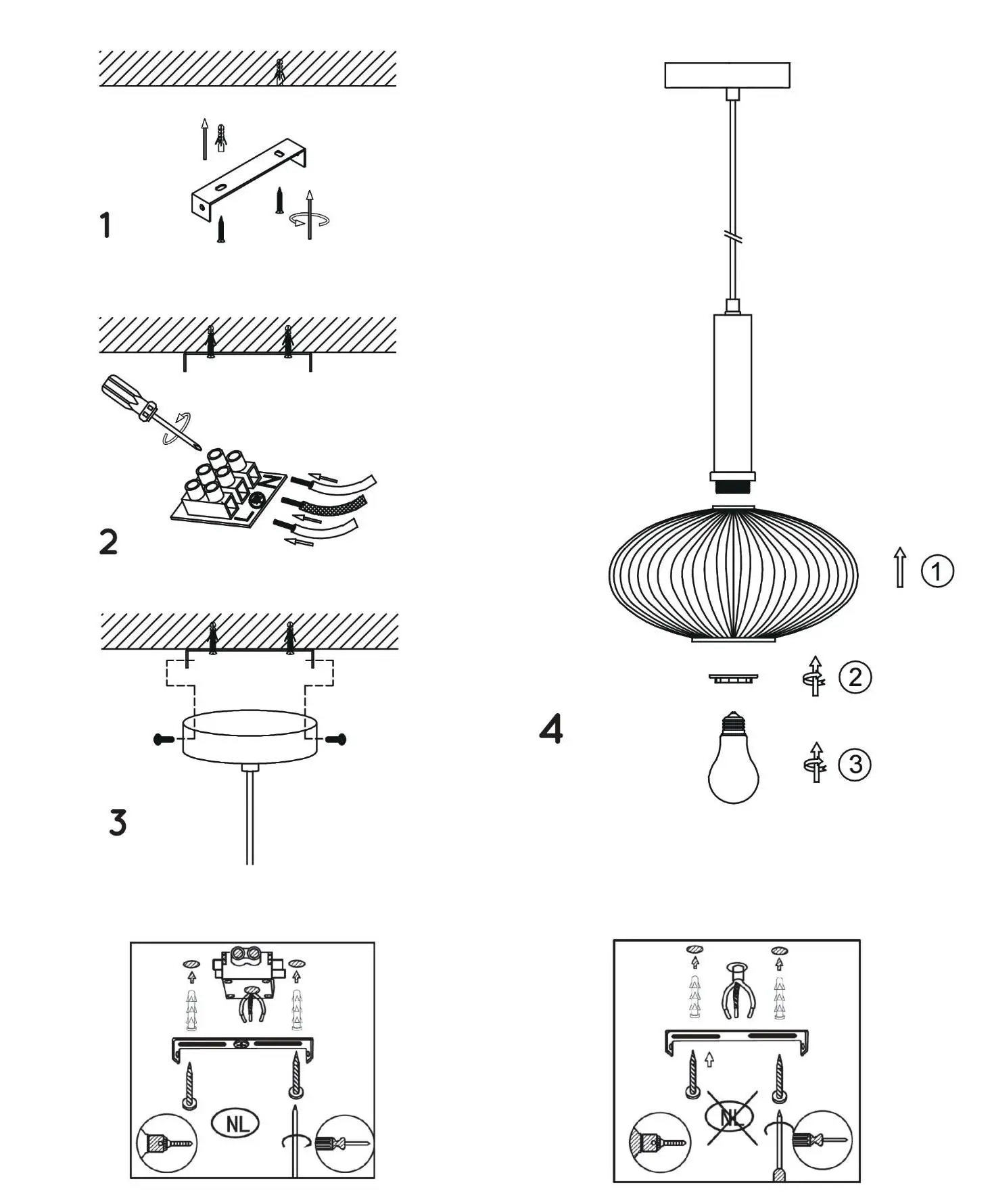 LUCIDE 45386 MALOTO Pendant Light - INSTALLATION DRAWING SPECIFICATIONS