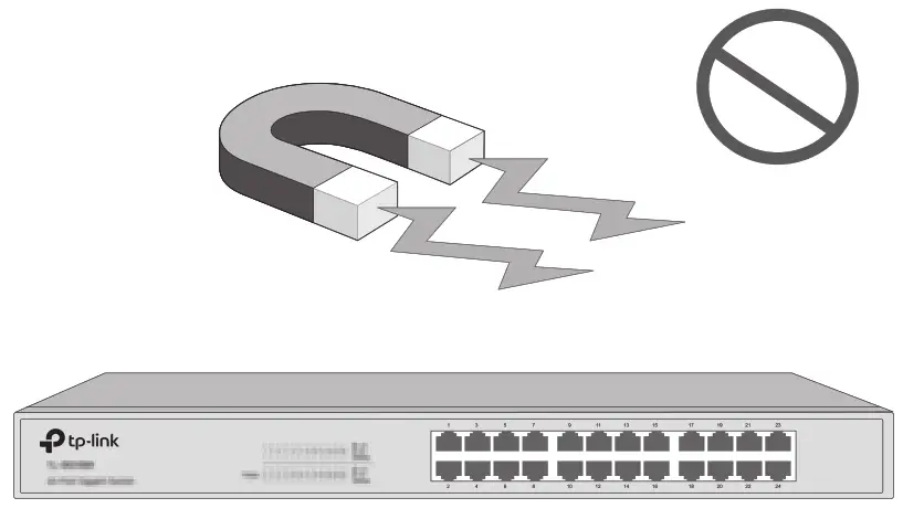 tp-link TL-SX1008 8 Port 10G Multi Gigabit Desktop Rackmount Switch - Electromagnetic Interference