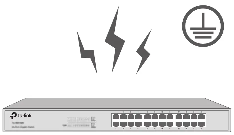 tp-link TL-SX1008 8 Port 10G Multi Gigabit Desktop Rackmount Switch - Lightning Protection