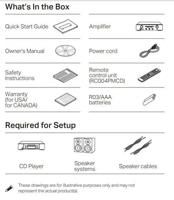 marantz Integrated Amplifier - What’s In the Box