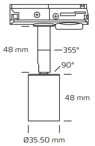 Nordtronic GU10 Track Light ECO Excl Light Source - fig1