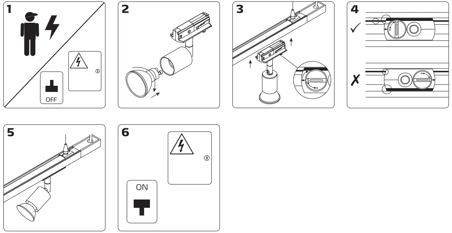 Nordtronic GU10 Track Light ECO Excl Light Source - fig2