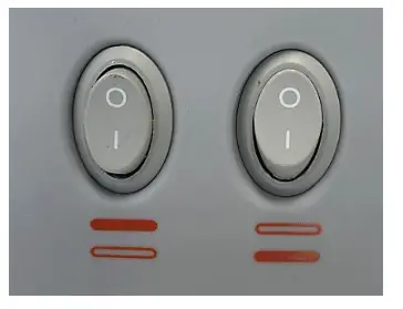 Goldair GSIR180 800W Radiant Heater - CONTROL PANEL