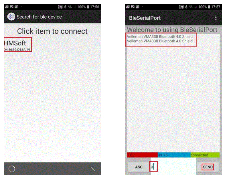 velleman VMA338 HM-10 Wireless Shield for Arduino UNO 3