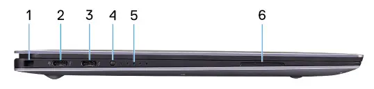 DELL XPS 13 7390 - Security-cable slot